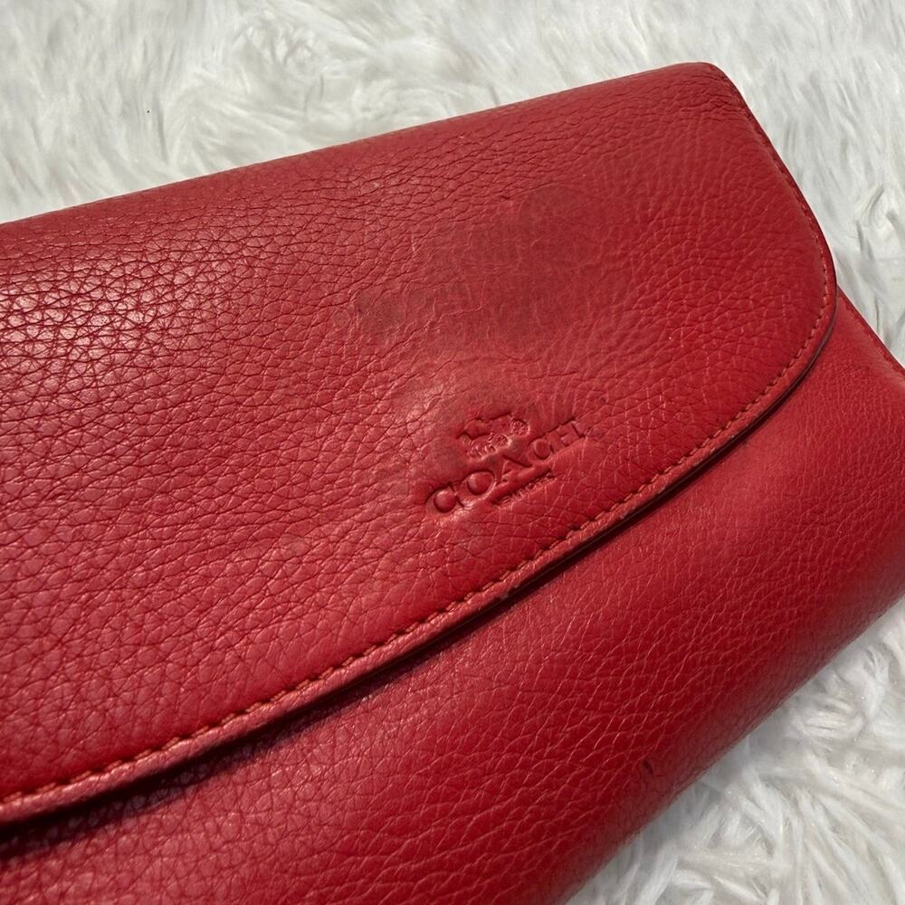 Coach Red Wallet - Picture 3 of 8